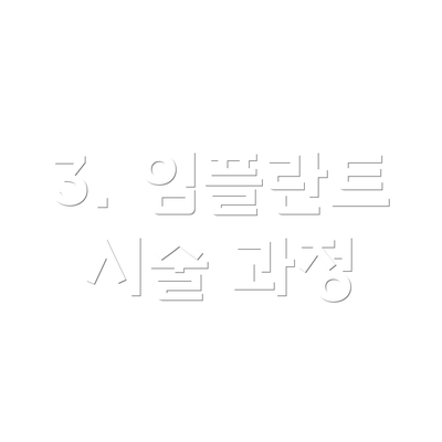 3. 임플란트 시술 과정