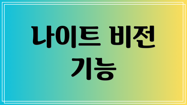 나이트 비전 기능