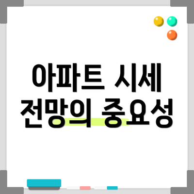 아파트 시세 전망의 중요성
