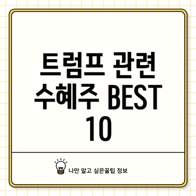 트럼프 관련 수혜주 BEST 10