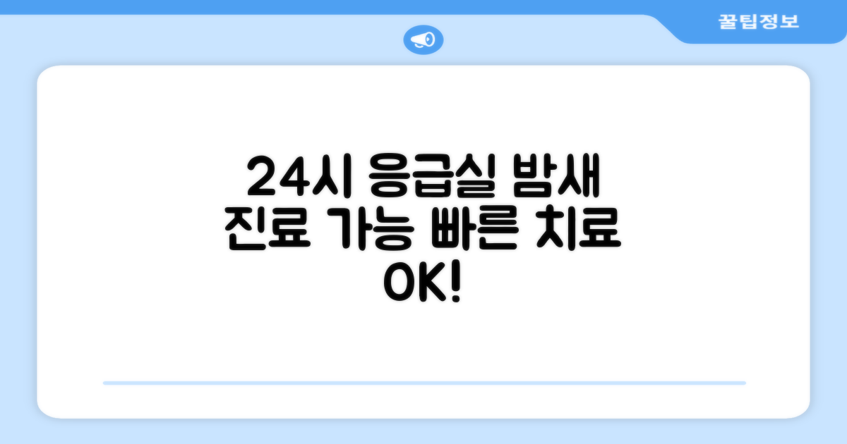 24시간, 응급실 운영 병원